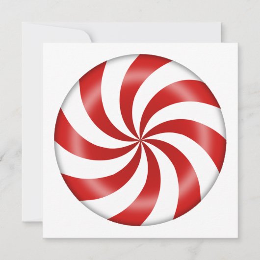 Kerst pepermunt Snoep vakantie Kaart (Voorkant)