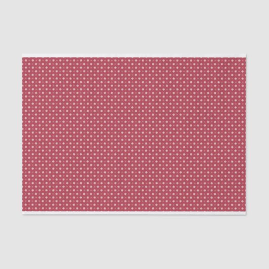 Kerst Pepermunt Snowflake Polka Dot Tissuepapier (Voorkant)