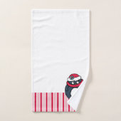 Kerst Peppermint Pinguïn Handdoekenset Bad Handdoek (Handdoek)