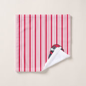 Kerst Peppermint Pinguïn Handdoekenset Bad Handdoek (Wasdoekje)