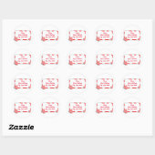 Kerst Peppermint Snoepgoed met label (Vel)