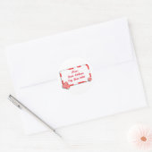 Kerst Peppermint Snoepgoed met label (Envelop)