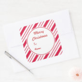 Kerst Peppermunt Cadeaublaadje Stickers (Envelop)