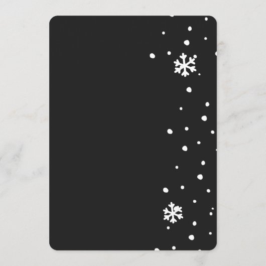 Kerst Personeelsfeest Kaart (Achterkant)