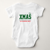 Kerst persoonlijk Baby Jersey Onesie kleur Romper (Achterkant)