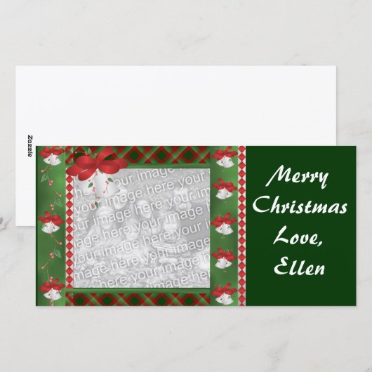Kerst Persoonlijk Feestdagenkaart (Voorkant / Achterkant)