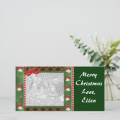 Kerst Persoonlijk Feestdagenkaart (Staand voorkant)