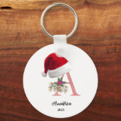 Kerst Persoonlijke Brief Naam Sleutelhanger (Voorkant)