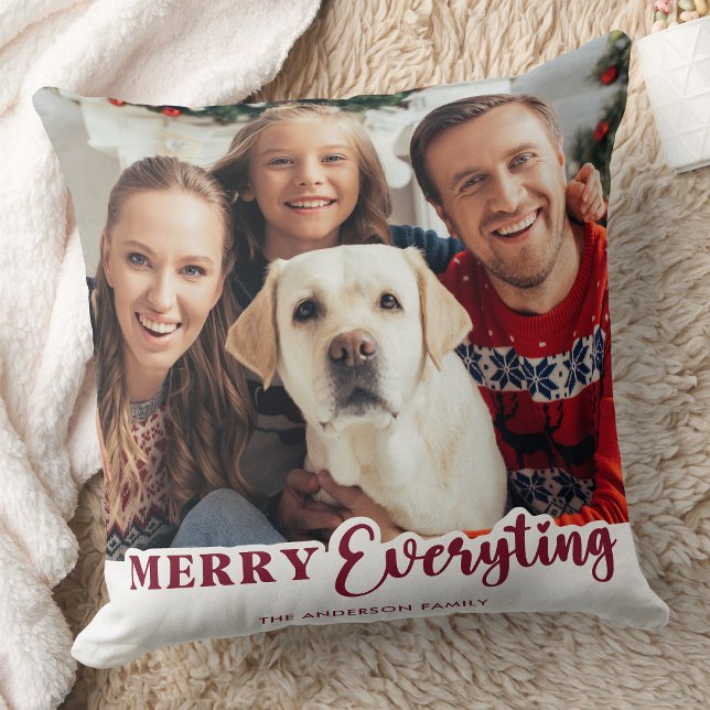 Kerst Persoonlijke Foto Prettig Alles Kussen (Creator heeft geüpload)