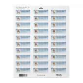 Kerst Perzische Kat Retourlabels Etiket (Full Sheet)