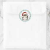 Kerst Perzische Kat Ronde Stickers (Tas)