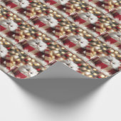 Kerst Perzische kitten in een geschenkdoos Cadeaupapier (Hoek)