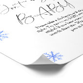 Kerst pet - Niet zeggen baby Poster (Hoek)