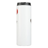 Kerst pet schattige pug thermosbeker (Achterkant)