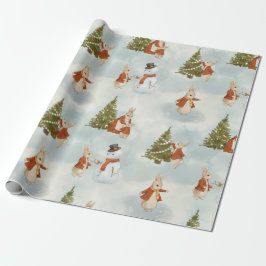 Kerst Peter Rabbit  Cadeaupapier