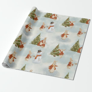 Kerst Peter Rabbit  Cadeaupapier