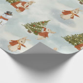 Kerst Peter Rabbit Cadeaupapier (Hoek)