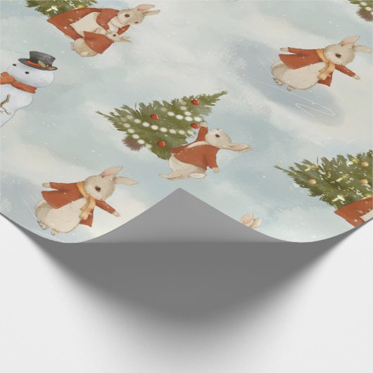 Kerst Peter Rabbit Cadeaupapier (Hoek)