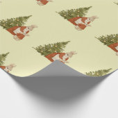 Kerst Peter Rabbit  Cadeaupapier (Hoek)