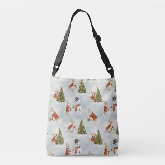 Kerst Peter Rabbit  Crossbody Tas (Achterkant)