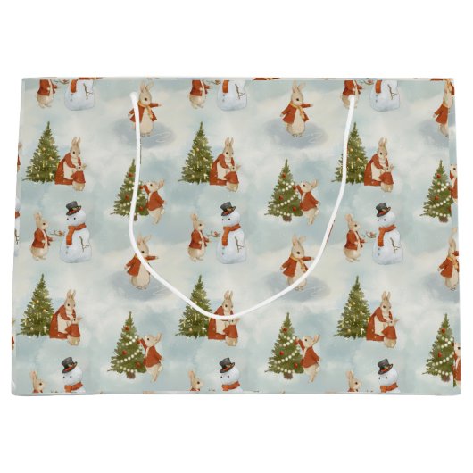 Kerst Peter Rabbit Groot Cadeauzakje (Voorkant)