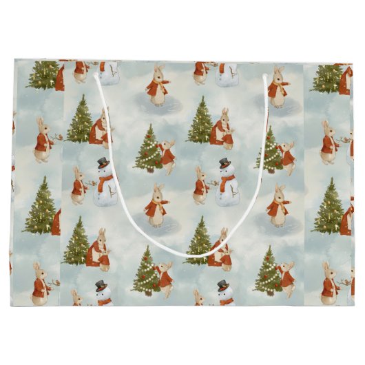 Kerst Peter Rabbit  Groot Cadeauzakje (Achterkant)