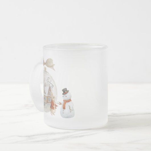 Kerst Peter Rabbit  Matglas Koffiemok (Voorkant links)