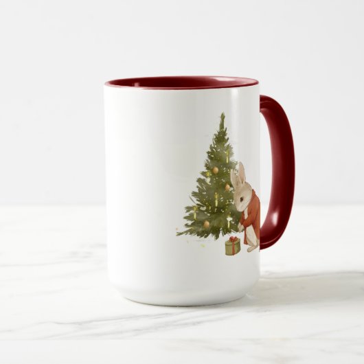 Kerst Peter Rabbit  Mok (Voorkant rechts)