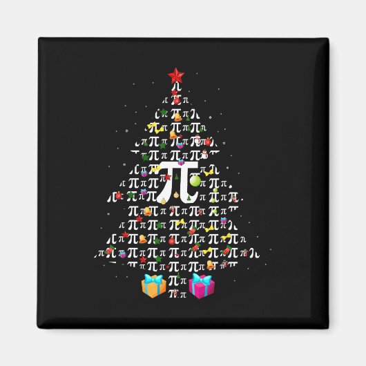 Kerst Pi Grappige Wiskunde Pi Dag Kerst Tr Magneet (Voorkant)