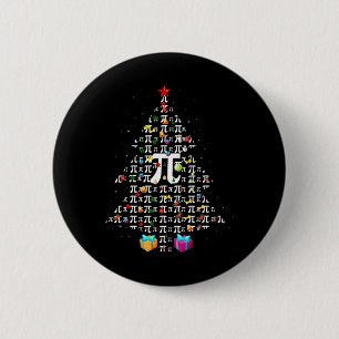 Kerst Pi Grappige Wiskunde Pi Dag Kerst Tr Ronde Button 5,7 Cm