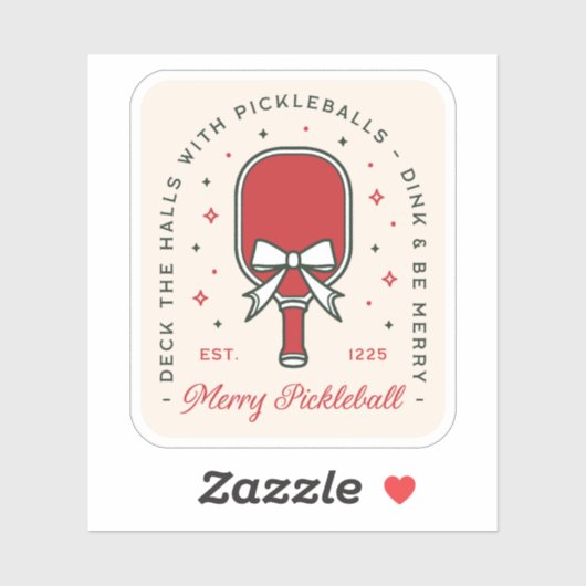 Kerst pickelbal grappige citaten feest esthetiek sticker (Vel)