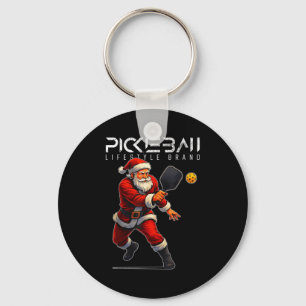 Kerst pickelbal zwaaiend peddel Kerst vakantie Sleutelhanger
