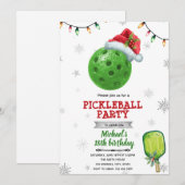 Kerst pickelbalfeest uitnodiging (Voorkant / Achterkant)