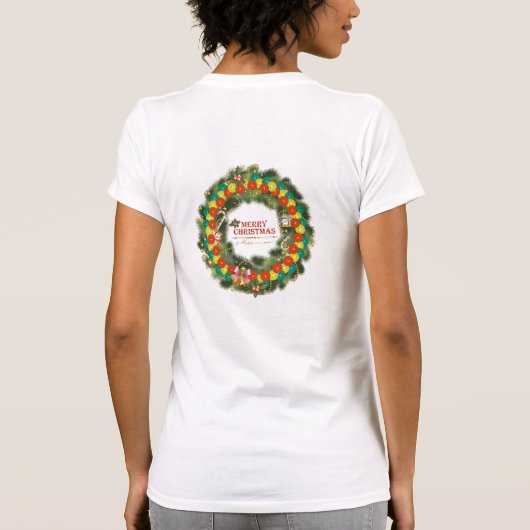 Kerst Pickleball 1 T-Shirt (Achterkant)