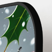 Kerst Pickleball Cheer – Santa Hat & Snowflak Paddle (Links Detail)