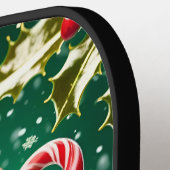 Kerst Pickleball Cheer – Santa Hat & Snowflak Paddle (Links Detail)