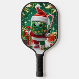 Kerst Pickleball Cheer – Santa Hat & Snowflak Paddle