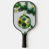 Kerst Pickleball Cheer – Santa Hat & Snowflak Paddle (Achterkant)