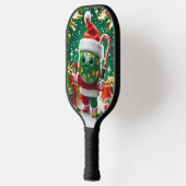 Kerst Pickleball Cheer – Santa Hat & Snowflak Pickleball Paddle (Links)