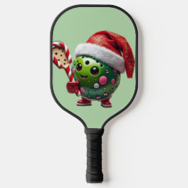 Kerst Pickleball Cheer – Santa Hat & Snowflak Pickleball Paddle