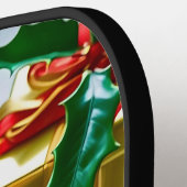 Kerst Pickleball Cheer – Santa Hat & Snowflake Paddle (Links Detail)