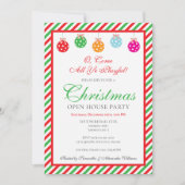 Kerst Pickleball Club Open House Party Kaart (Voorkant)