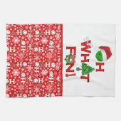 Kerst Pickleball Court Keuken Oh Wat leuk Theedoek (Horizontaal)