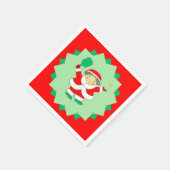Kerst Pickleball Feestje Servet (Hoek)