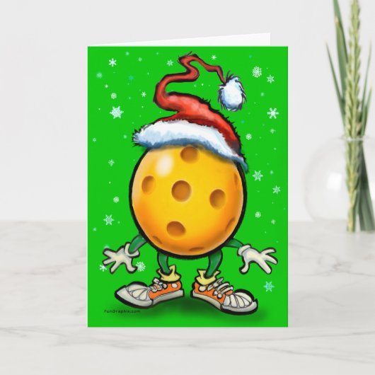 Kerst Pickleball Kaart (Voorkant)