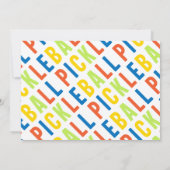 Kerst Pickleball Kinderverjaardag 'Deck the Halls' Bedankkaart (Achterkant)