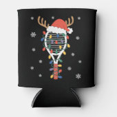 Kerst Pickleball Paddle Rendier Gewei Xmas Blikjeskoeler (Voorkant)