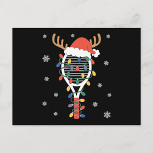 Kerst Pickleball Paddle Rendier Gewei Xmas Feestdagenkaart