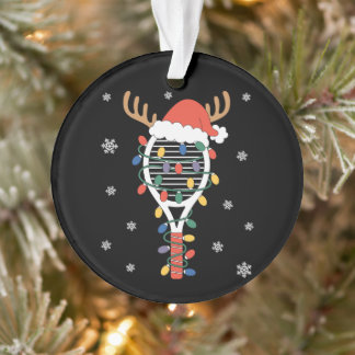 Kerst Pickleball Paddle Rendier Gewei Xmas Ornament