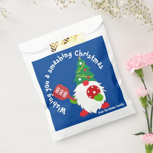 🎅Kerst pickleball papier Bedankzakje (Gezegeld)